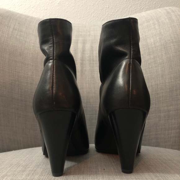 Cone Heel Leather Booties - Picture 5 of 5